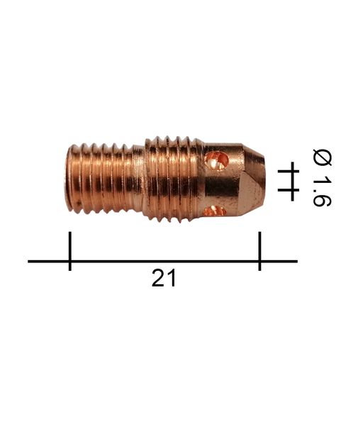 Držiak klieštiny 1,6 21mm /TE0003-16/13N27/525.2451.6/701.0276-ZVAR/ TIG/9/20 štandard