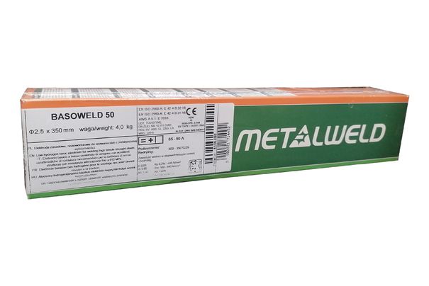 Elektródy Metalweld BASOWELD 50 (EVB50P) 2,5x350mm/4,5kg (208ks/bal)