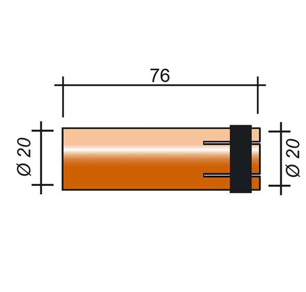 Hubica MIG 500A /MC291/145.0051-ZVAR/ 76mm/20mm/valcová