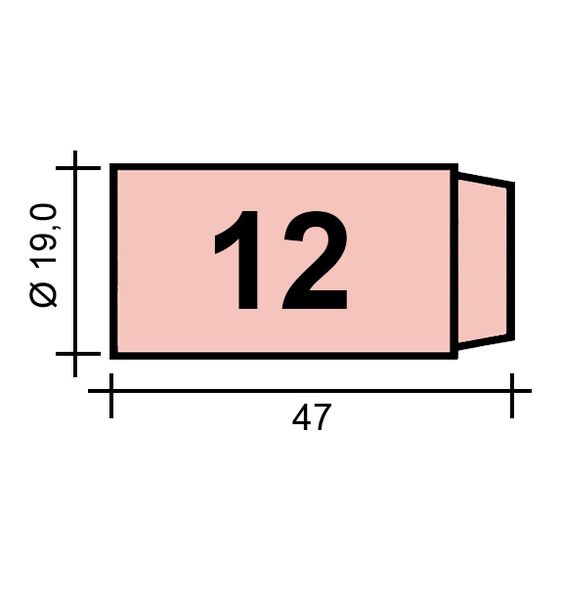 Hubica TIG Gr. 12 19,0 /TC0008/10N44/527.2612.0/701.0114 -ZVAR/ TIG17/18/26