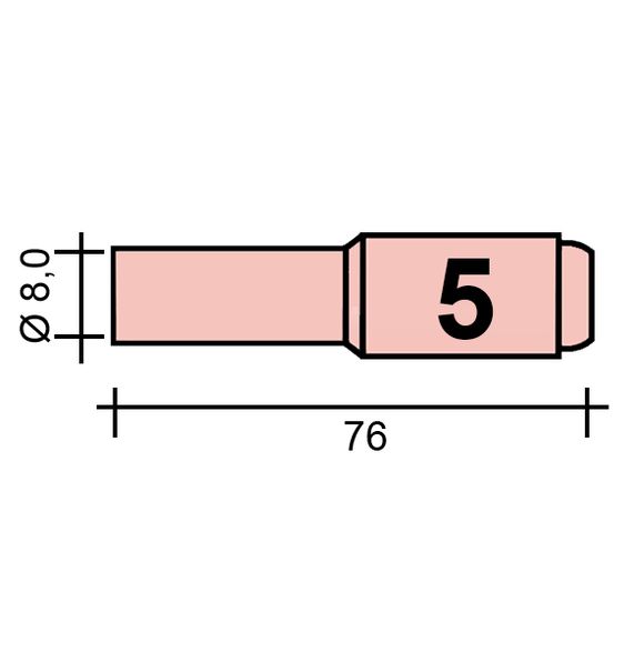 Hubica TIG Gr. 5 8,0 /TC0091/10N49L/527.2605.1/701.0115-ZVAR/ TIG17/18/26