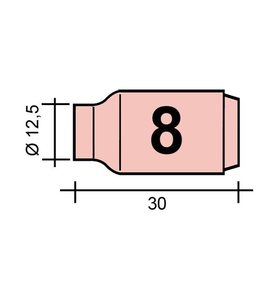 Hubica TIG Gr. 8 12,5 /TC0016/13N12/527.4508.0/701.0285-ZVAR/ TIG9/20