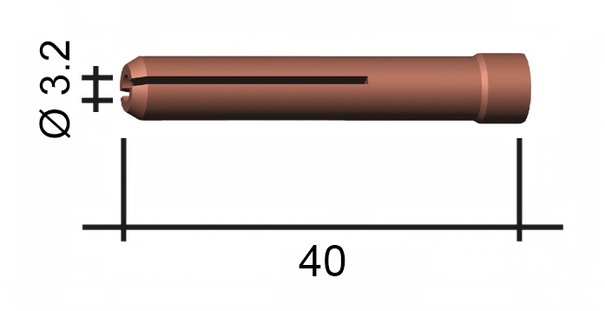 Klieština 2,4 40mm /TD0088-24/13N23L TIG 9/20/25