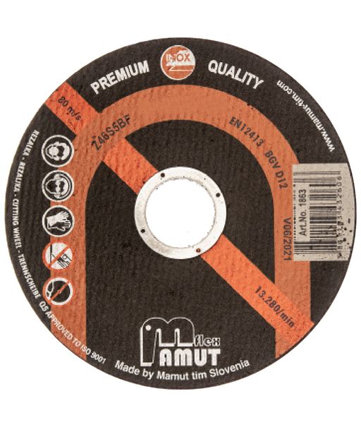 Kotúč rezný MAMUT Premium 115x1,0x22,23mm Z46S5BF (1863) nerez