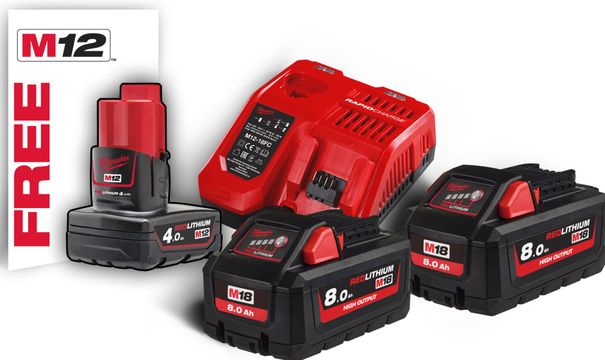 Set akumulátorov Milwaukee M18HNRG-802 /4933471073/