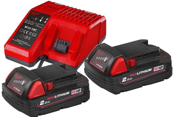 Set akumulátorov Milwaukee M18™ NRG M18NRG-202 (2x2,0Ah +1xM12-18FC) /4933459213/