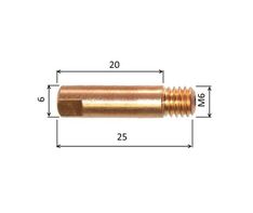 Špička 0,8 M6x25mm E-Cu /MD08-08/140.0059-ZVAR/