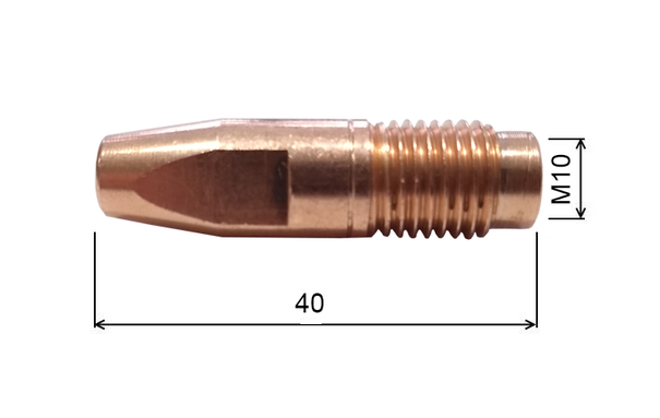 Špička 1,0 M10x40mm CuCrZr Fronius /42.0001.1577-ZVAR/