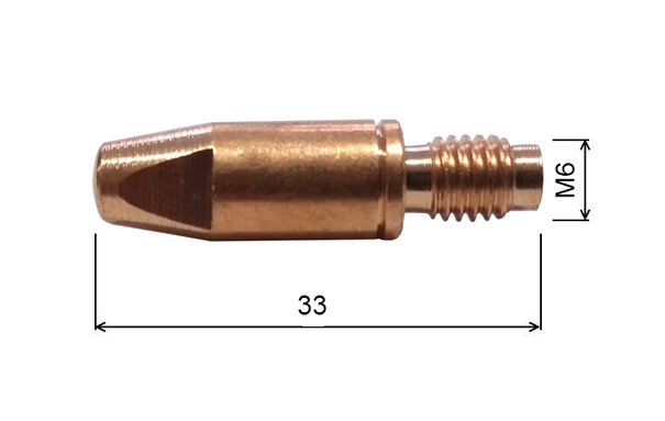 Špička 1,0 M6x33mm CrNi /42.0001.0054-ZVAR/ FRONIUS 